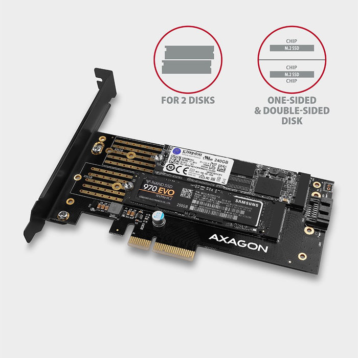 EAN 8595247903846 - Axagon PCEM2-D tarjeta y adaptador de interfaz Interno M.2, SATA imagen 3