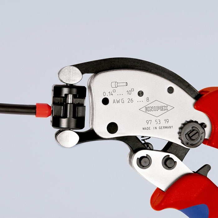 EAN 4003773088097 - Knipex 97 53 19 crimpadora Herramienta para prensar Negro, Azul, Rojo imagen 10