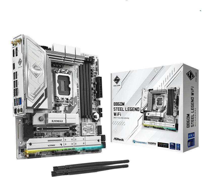 EAN 4711581490215 - Asrock B860M Steel Legend WiFi Intel B860 LGA 1851 (Socket V1) micro ATX imagen 6