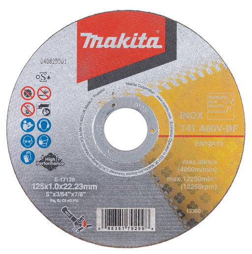 EAN 0088381793001 - Makita E-17120-12 Trennscheibe gerade 125 mm 12 St. Corte del disco imagen 1