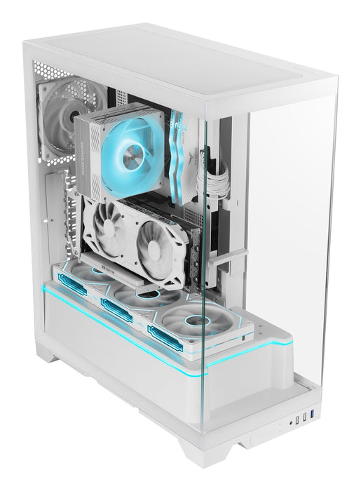 EAN 8435693112990 - Mars Gaming MCPRISMAW carcasa de ordenador Midi Tower Blanco imagen 2