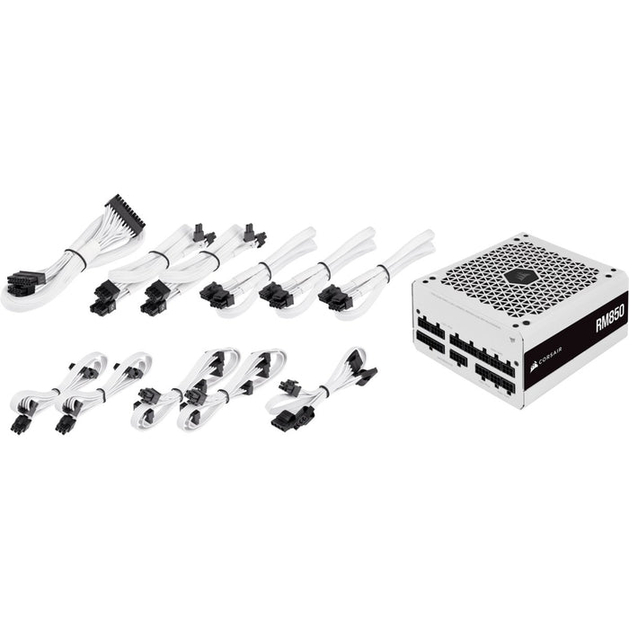 EAN 0840006628835 - Corsair RM Series RPS0120 unidad de fuente de alimentación 850 W 24-pin ATX ATX Blanco imagen 9