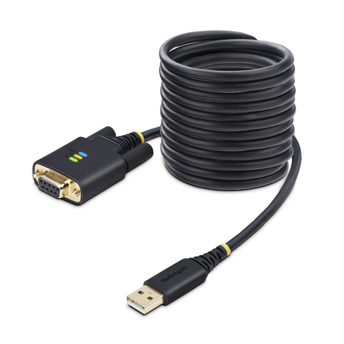 EAN 0065030898355 - StarTech.com 1P10FFCN-USB-SERIAL cable de serie Negro 3 m USB tipo A DB-9 imagen 1