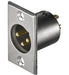 EAN 4040849119644 - Goobay XLR 186-3 G XLR M 3 pin Acero inoxidable imagen 1