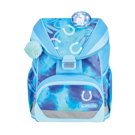EAN 4008110396453 - Herlitz UltraLight XL Plus Lucky Horse juego de mochila escolar Chica Poliéster Azul, Azul claro imagen 2