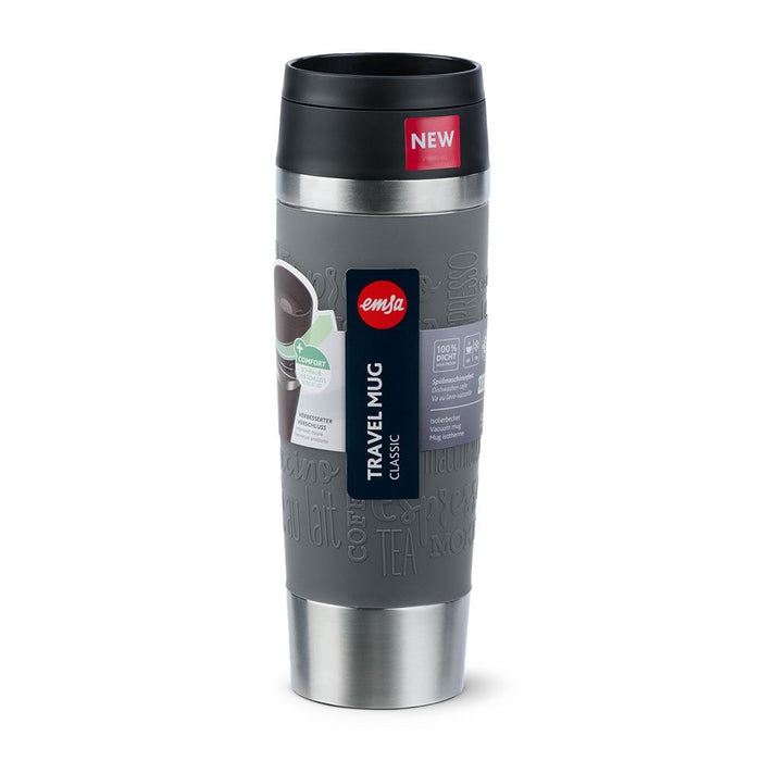 EAN 4009049545035 - EMSA Travel Mug Classic Grande 500 ml Gris, Acero inoxidable imagen 4