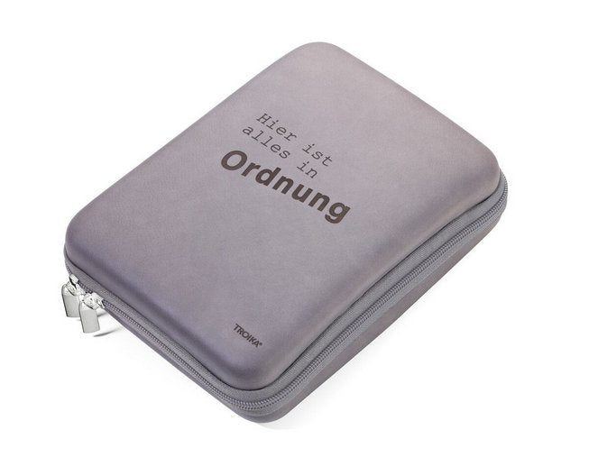 EAN 4024023036422 - TROIKA CBO10/GB organizador personal Imitación piel, Terciopelo Gris imagen 1