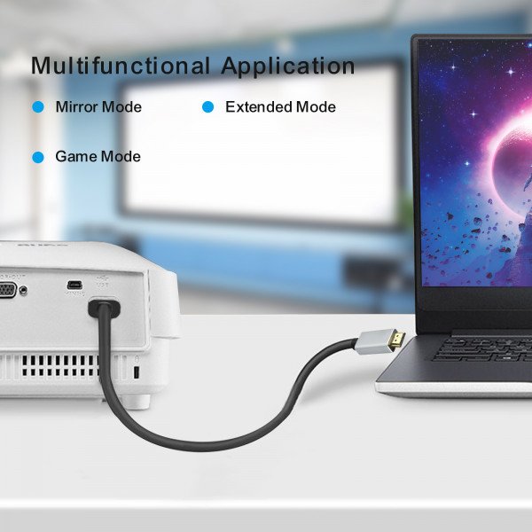 EAN 4005938884544 - Helos 288454 adaptador de cable de vídeo 2 m DisplayPort HDMI Negro imagen 2