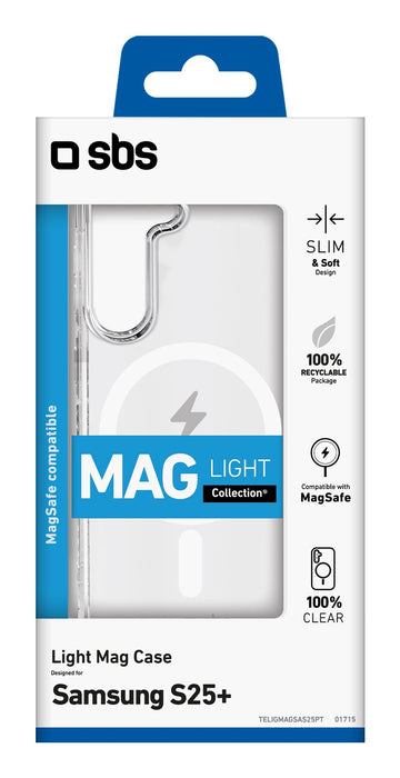 EAN 8018417501715 - SBS TELIGMAGSAS25PT funda para teléfono móvil 17 cm (6.7") Transparente imagen 2