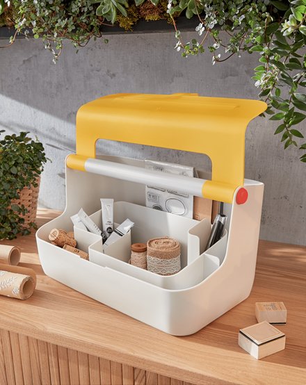 EAN 4002432126194 - Leitz 61250019 caja de almacenaje Rectangular Acrilonitrilo butadieno estireno (ABS) Blanco, Amarillo imagen 3