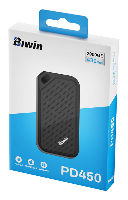 EAN 6955914639799 - Biwin PD450 2 TB USB Tipo C 3.2 Gen 1 (3.1 Gen 1) Negro imagen 10