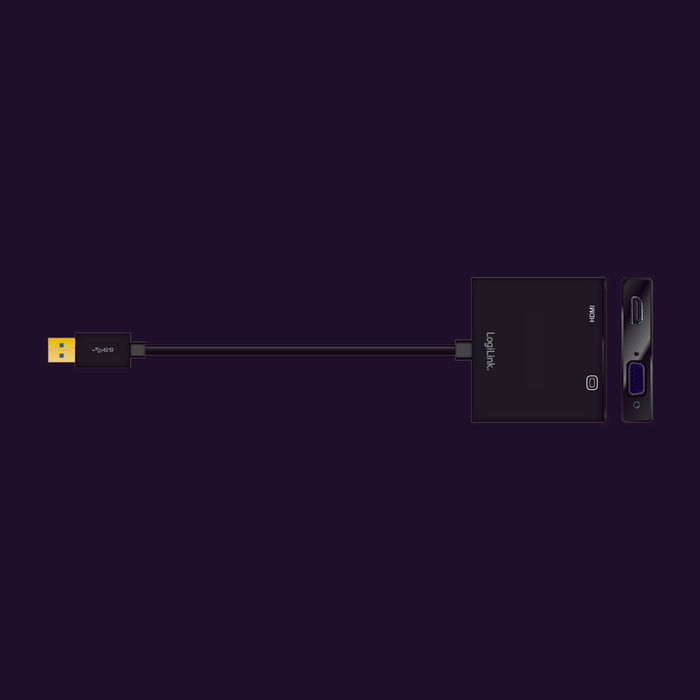EAN 4052792034042 - LogiLink UA0234 Adaptador gráfico USB 1920 x 1080 Pixeles Negro imagen 2