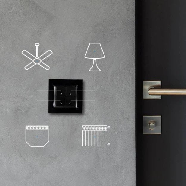 EAN 3800235266205 - Shelly Switch 4 interruptor de luz Plástico Negro imagen 3