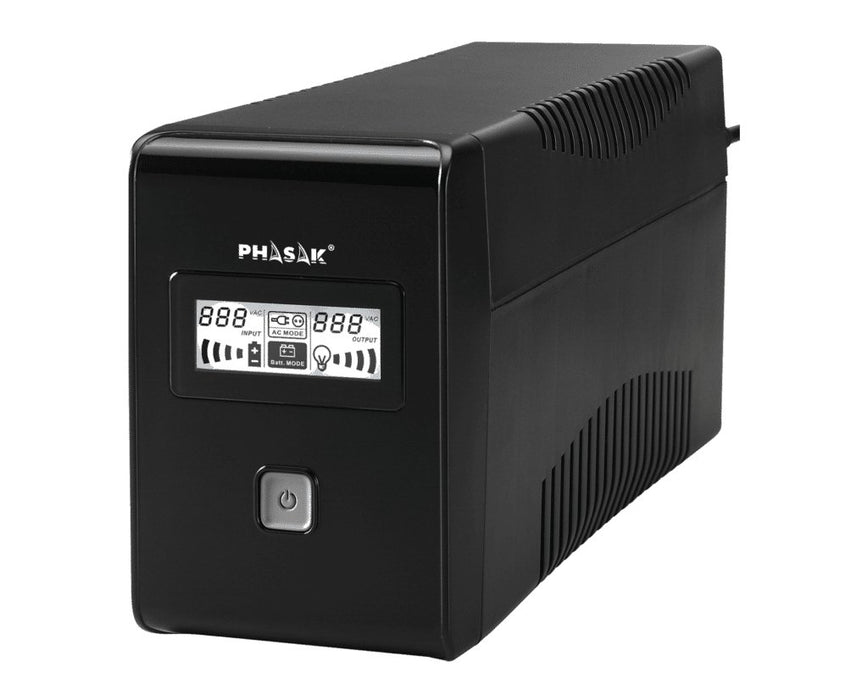 EAN 5605922011988 - Phasak Esential sistema de alimentación ininterrumpida (UPS) Línea interactiva 0,65 kVA 360 W 2 salidas A imagen 8
