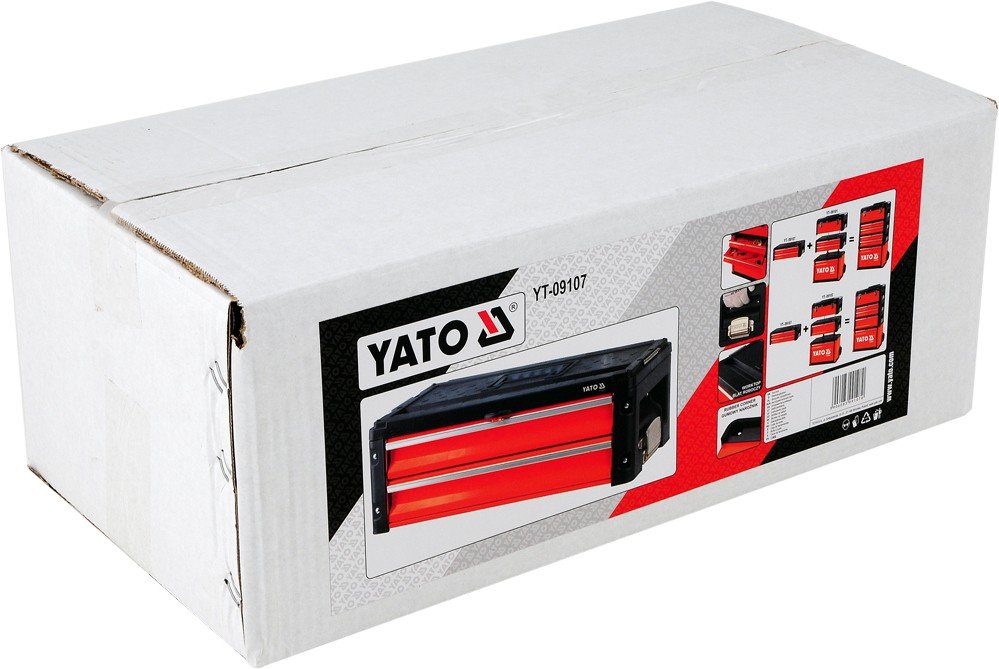 EAN 5906083091070 - Yato YT-09107 pieza pequeña y caja de herramientas Metal Negro, Rojo imagen 4