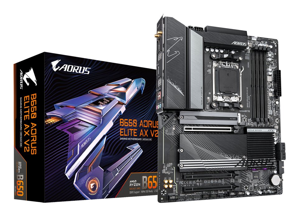 EAN 4719331859381 - GIGABYTE B650 AORUS ELITE AX V2 placa base AMD B650 Zócalo AM5 ATX imagen 1