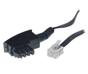 EAN 4017538700506 - S/CONN 10m TAE-F – RJ 11 Negro, Transparente imagen 1