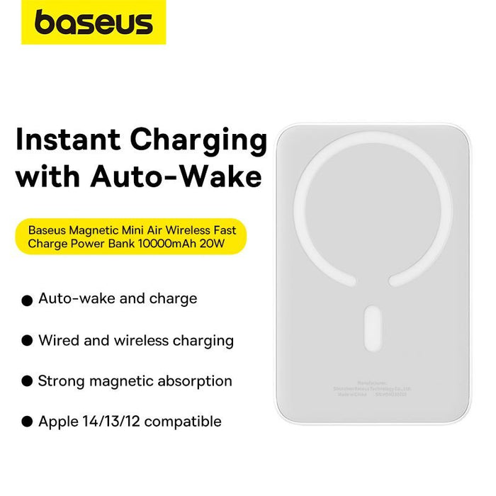 EAN 6932172636197 - Baseus MAGSAFE MINI AIR WIRELESS POWERBANK 10.000 MAH 20W-BEYAZ batería externa Polímero de litio 10000 m imagen 3