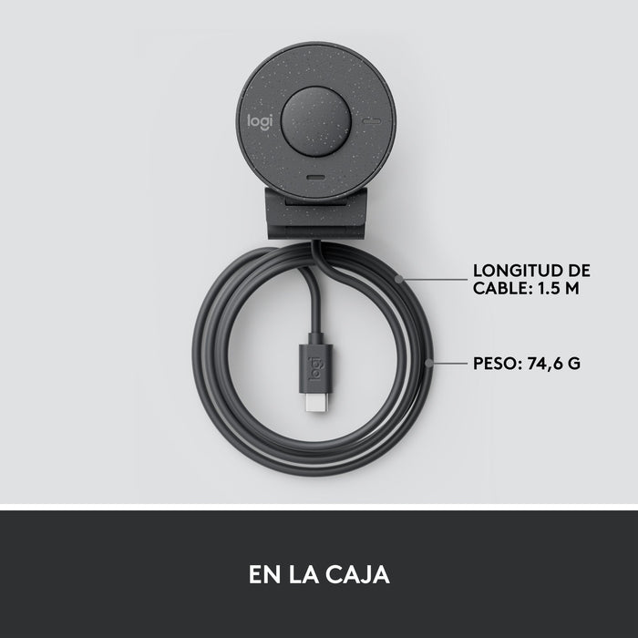 EAN 5099206104938 - Logitech 960-001436 cámara web 2 MP 1920 x 1080 Pixeles USB-C Grafito imagen 14