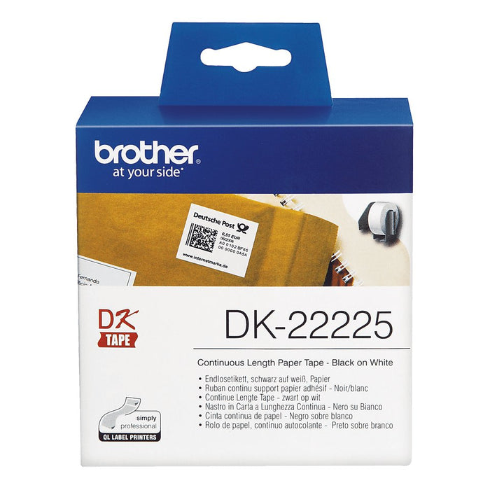 EAN 4977766667548 - Brother DK-22225 cinta para impresora de etiquetas Negro sobre blanco imagen 3