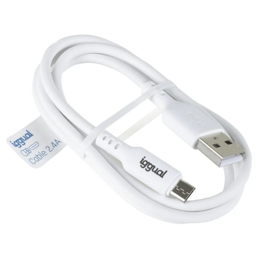 EAN 8435364316931 - iggual IGG316931 cable USB USB 2.0 1 m USB A Micro-USB A Blanco imagen 2