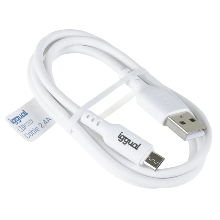 EAN 8435364316931 - iggual IGG316931 cable USB USB 2.0 1 m USB A Micro-USB A Blanco imagen 2
