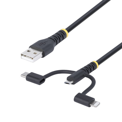 EAN 0065030907996 - StarTech.com RLTCUB1MBK cable USB USB 2.0 USB A Micro-USB B Negro imagen 1