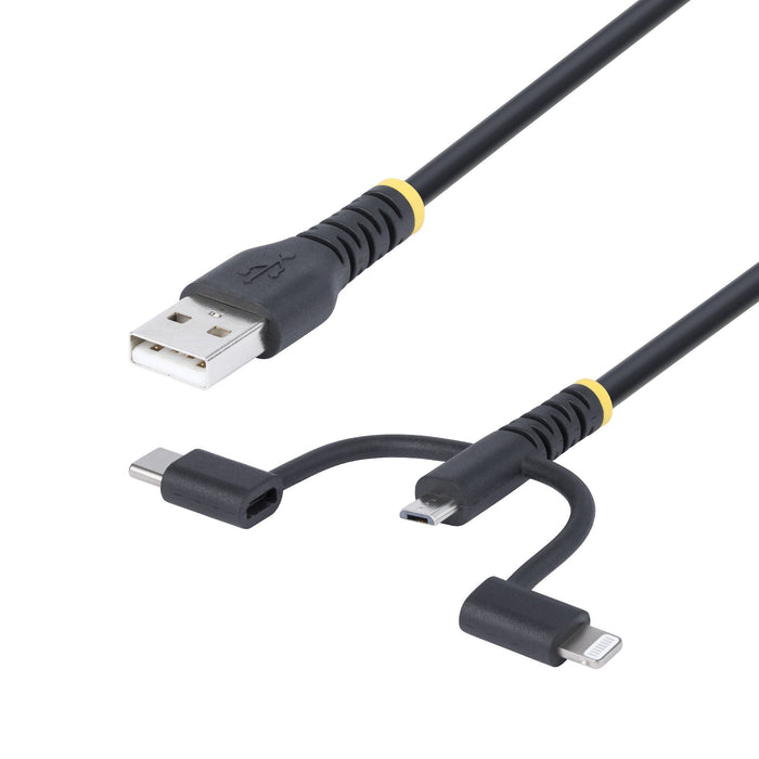 EAN 0065030907996 - StarTech.com RLTCUB1MBK cable USB USB 2.0 USB A Micro-USB B Negro imagen 1