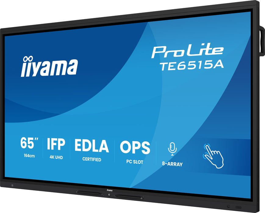EAN 4948570124848 - iiyama TE6515A-B1AG pantalla de señalización Pantalla plana para señalización digital 163,8 cm (64.5") Wi imagen 3