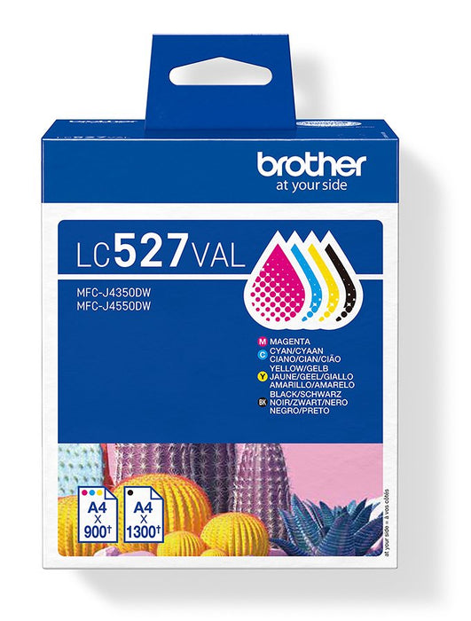 EAN 4977766842181 - Brother LC527VAL cartucho de tinta 4 pieza(s) Original Negro, Cian, Magenta, Amarillo imagen 1