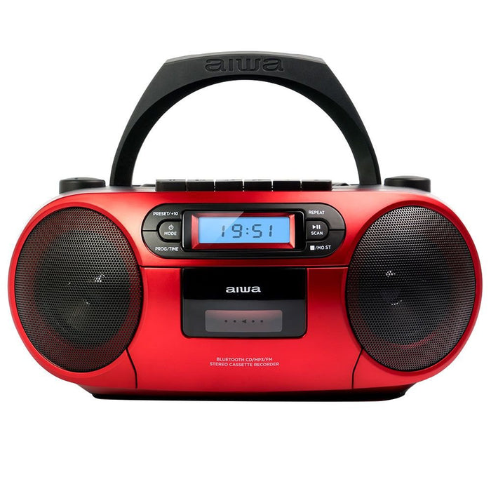 EAN 8435256897210 - Aiwa BBTC-550RD Reproductor de CD portátil Negro, Rojo imagen 1