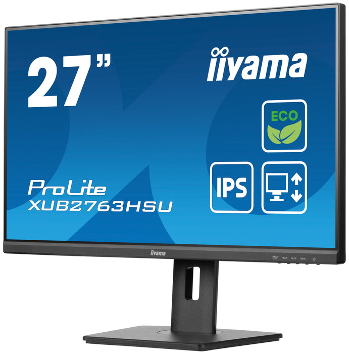 EAN 4948570123780 - iiyama ProLite XUB2763HSU-B1 pantalla para PC 68,6 cm (27") 1920 x 1080 Pixeles Full HD LED Negro imagen 6