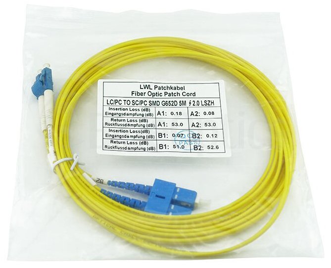 EAN 4063232617114 - BlueOptics SFP3132BU5MK Cable de fibra óptica e InfiniBand 5 m LC SC Amarillo imagen 8