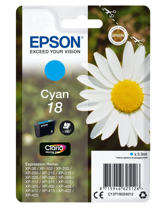 EAN 8715946625133 - Epson Daisy C13T18024022 cartucho de tinta 1 pieza(s) Original imagen 1