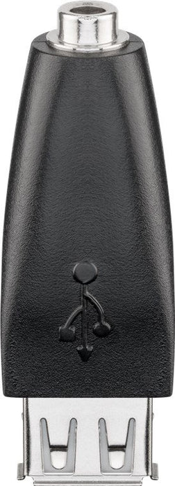 EAN 4040849939822 - Goobay 93982 cambiador de género para cable USB-A 3.5mm Negro imagen 1