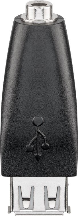 EAN 4040849939822 - Goobay 93982 cambiador de género para cable USB-A 3.5mm Negro imagen 1