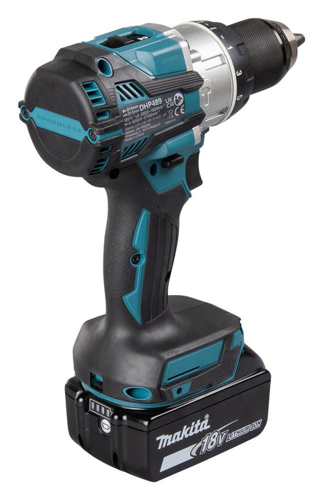 EAN 0088381775663 - Makita DHP489RTJ destornillador eléctrico y llave de impacto 1800 RPM Negro, Azul imagen 5