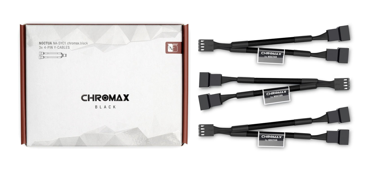 EAN 9010018200553 - Noctua NA-SYC1 CHROMAX.BLACK Extensión de cable imagen 1
