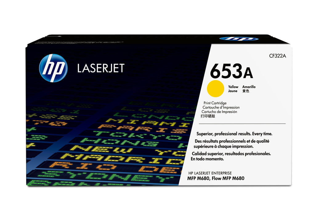EAN 0886112501143 - HP 653A Yellow Original LaserJet Toner Cartridge cartucho de tóner 1 pieza(s) imagen 1