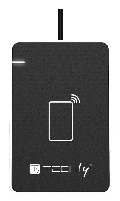 EAN 8059018367324 - Techly I-CARD CAM-CIE lector rfid USB Negro, Plata imagen 4