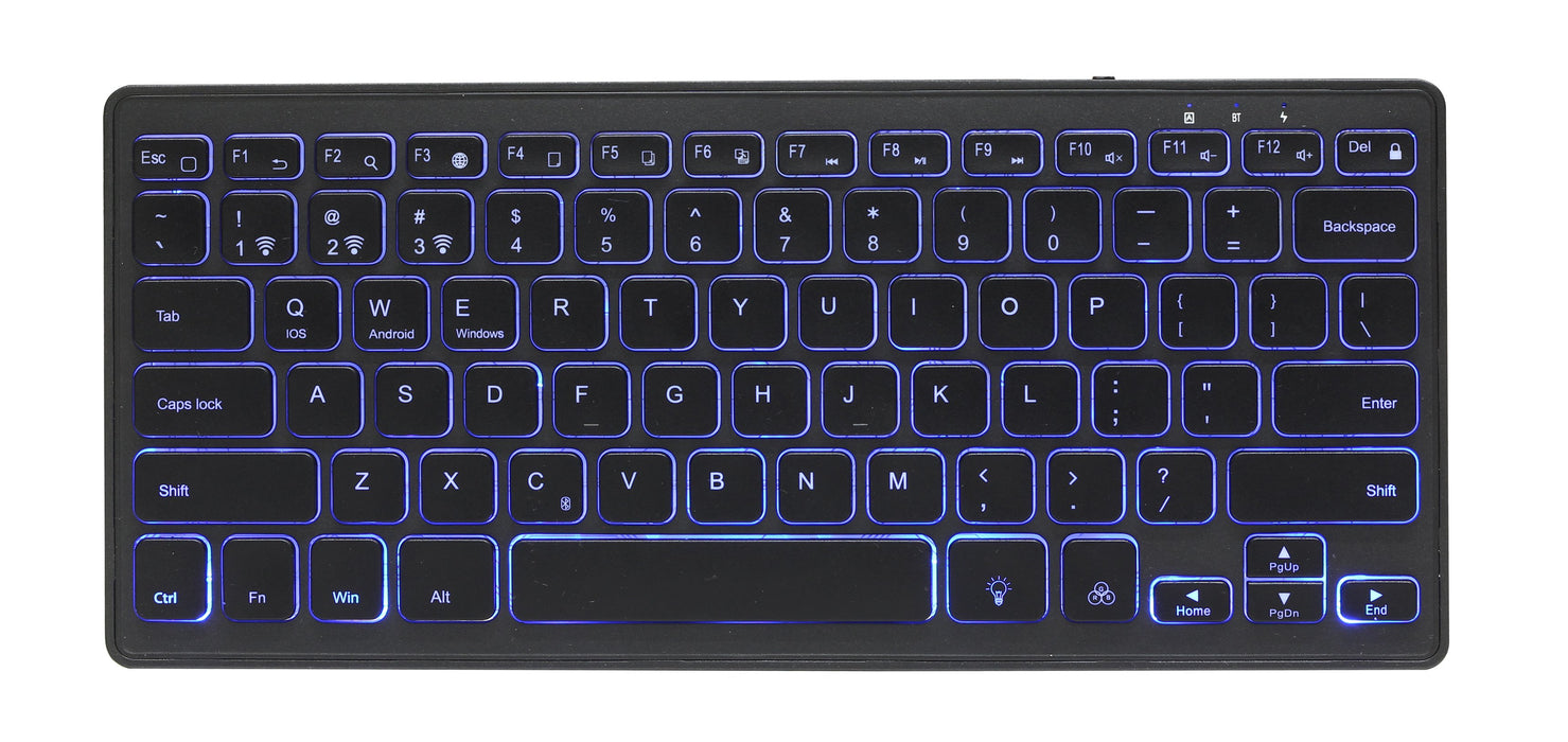 EAN 8716309113595 - Gembird KB-BTRGB-01-DE teclado Universal Bluetooth QWERTZ Alemán Negro imagen 2