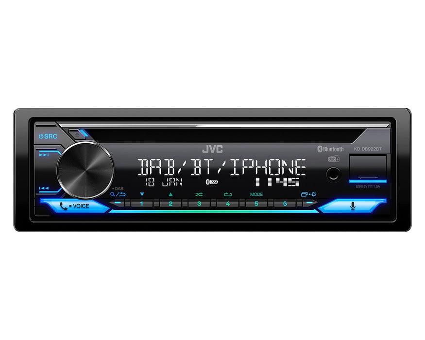 EAN 4975769023910 - JVC KD-DB922BT Negro 200 W Bluetooth imagen 1