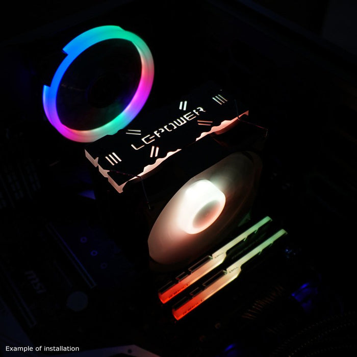 EAN 4260070127045 - LC-Power LC-CC-120-ARGB-PRO sistema de refrigeración para ordenador Procesador Enfriador 12 cm Negro imagen 10