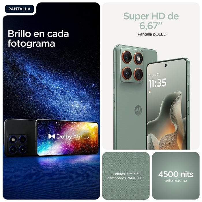 EAN 840493604527 - Motorola edge 70 17 cm (6.7") SIM doble Android 16.0 5G USB Tipo C 12 GB 512 GB 4800 mAh Verde imagen 17
