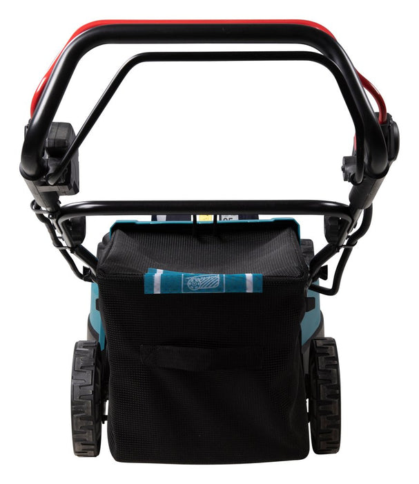 EAN 0088381756686 - Makita DLM481Z cortadora de césped Cortacésped manual Batería Negro, Azul, Metálico imagen 4