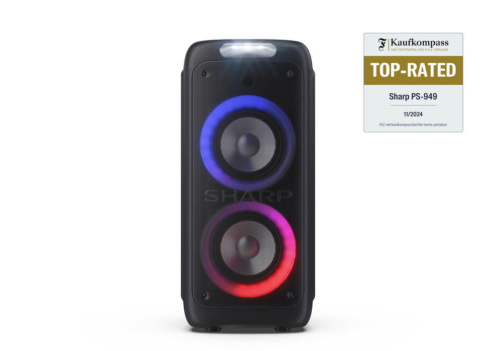 EAN 4974019204482 - Sharp PS-949 altavoz portátil o de fiesta Altavoz para fiestas Negro imagen 3