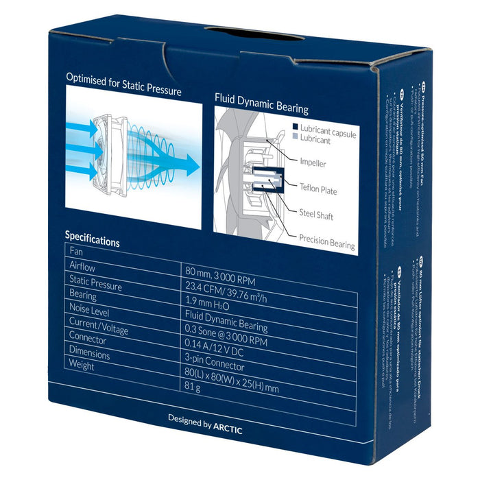 EAN 4895213701990 - ARCTIC P8 Carcasa del ordenador Ventilador 8 cm Negro imagen 7