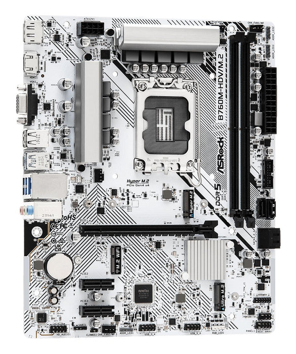 EAN 4710483943485 - Asrock B760M-HDV/M.2 placa base Intel B760 LGA 1700 micro ATX imagen 4