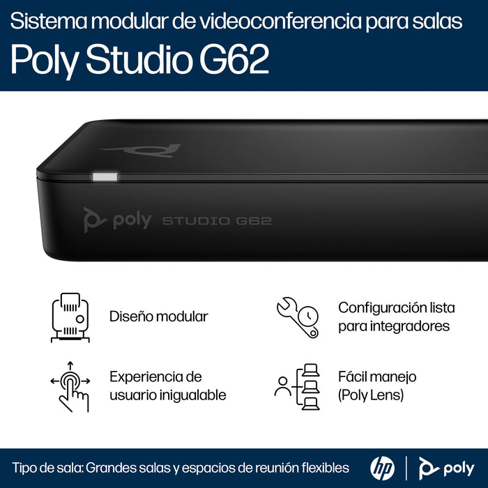 EAN 198122558865 - Poly Studio G62 Video Conferencing System With Mounting Plate Kit sistema de video conferencia 10 personas imagen 6