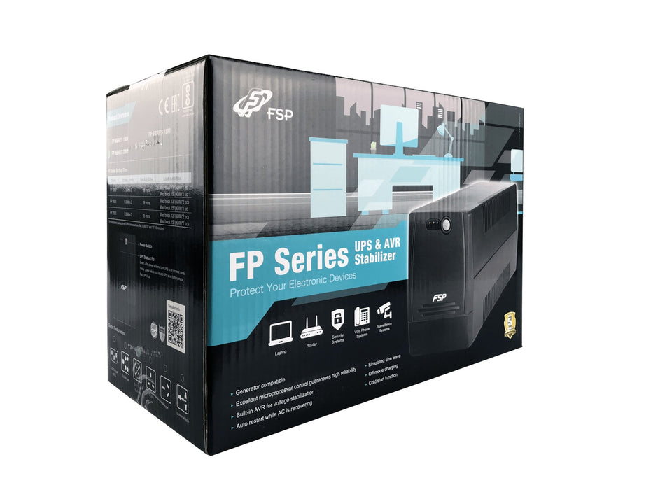 EAN 4711140487649 - FSP FP 1000 sistema de alimentación ininterrumpida (UPS) Línea interactiva 1 kVA 600 W 4 salidas AC imagen 6